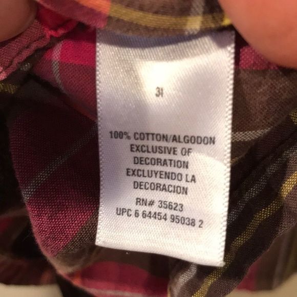 🌺 CARTER’S Plaid Flower Decal Tunic - Picture 4 of 5